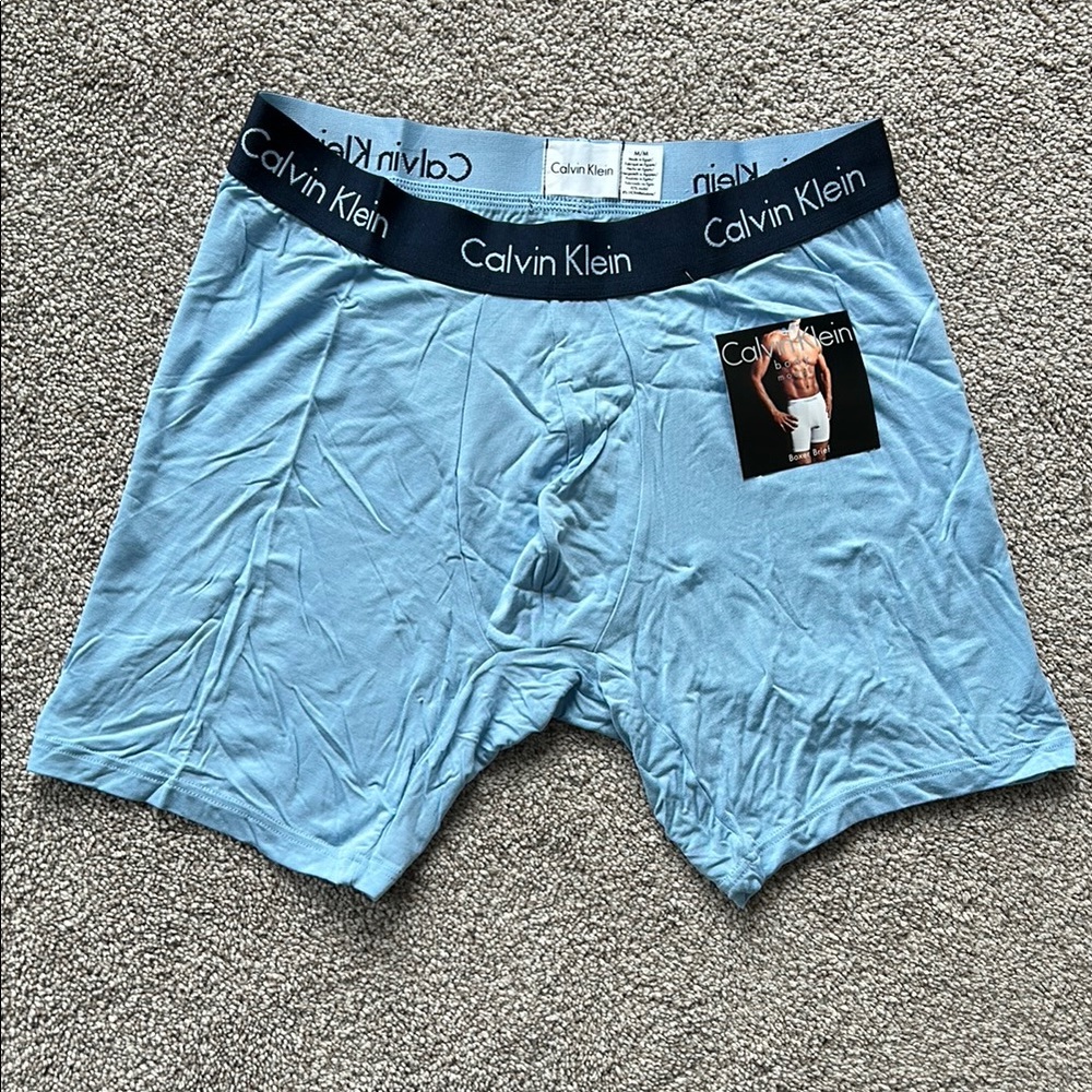 Calvin Klein Boxer Briefs Soft Stretchy Blue